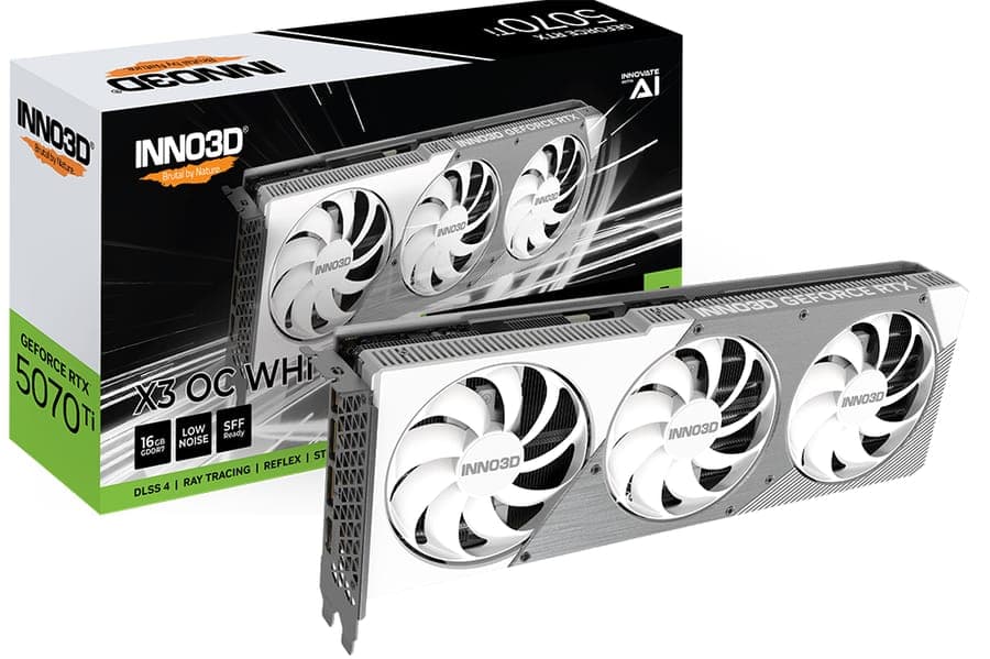 Inno3D GeForce RTX 5070 Ti X3 OC WHITE - Miniature 2