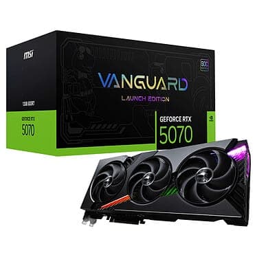 MSI GeForce RTX 5070 12G VANGUARD SOC LAUNCH EDITION - Miniature 3