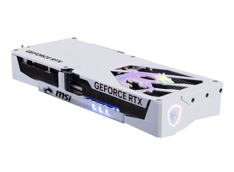 MSI GeForce RTX 5070 Ti Gaming Trio OC 16G Blanc - Miniature 4