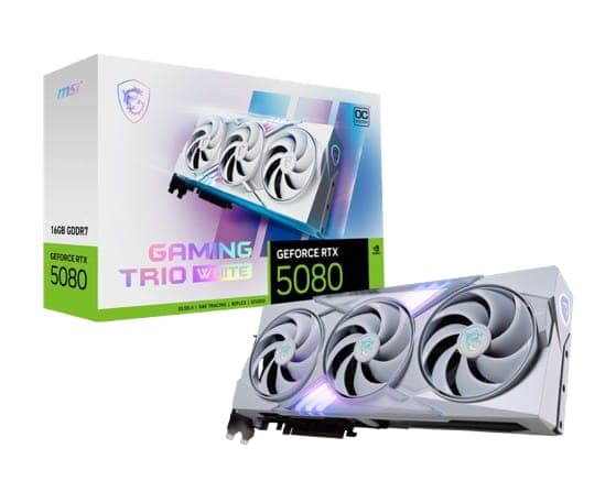 MSI GeForce RTX 5080 16G GAMING TRIO OC WHITE - Miniature 2