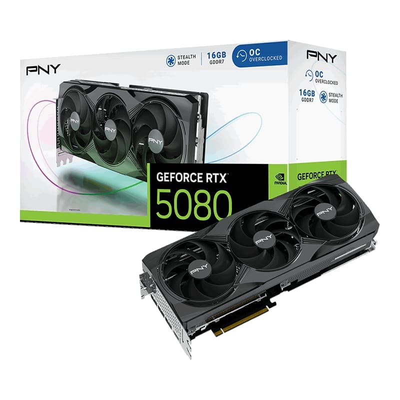 PNY RTX 5080 16GB Overclocked Triple Fan - Miniature 2