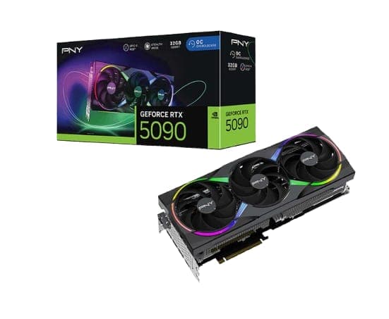 PNY RTX 5090 32GB ARGB Overclocked Triple Fan - Miniature 3