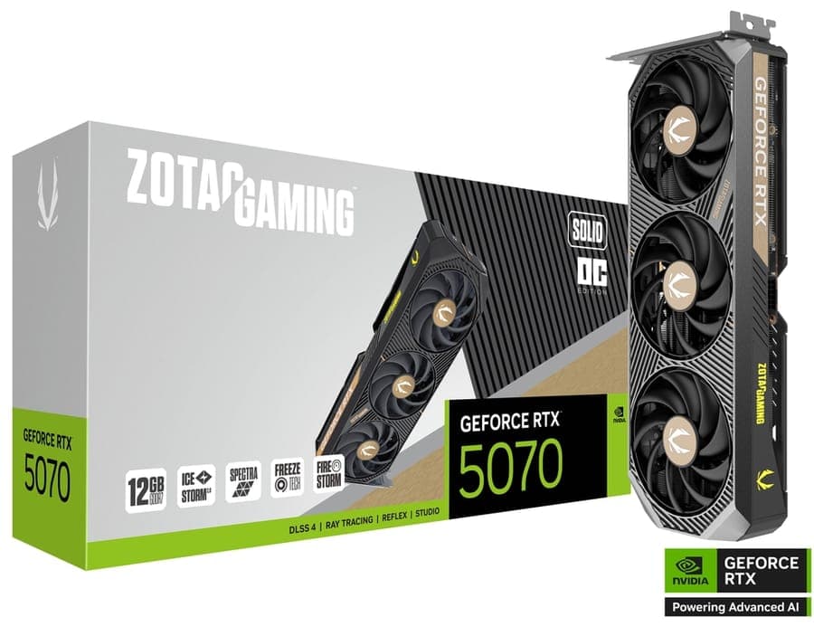 ZOTAC GAMING GeForce RTX 5070 SOLID OC - Miniature 3